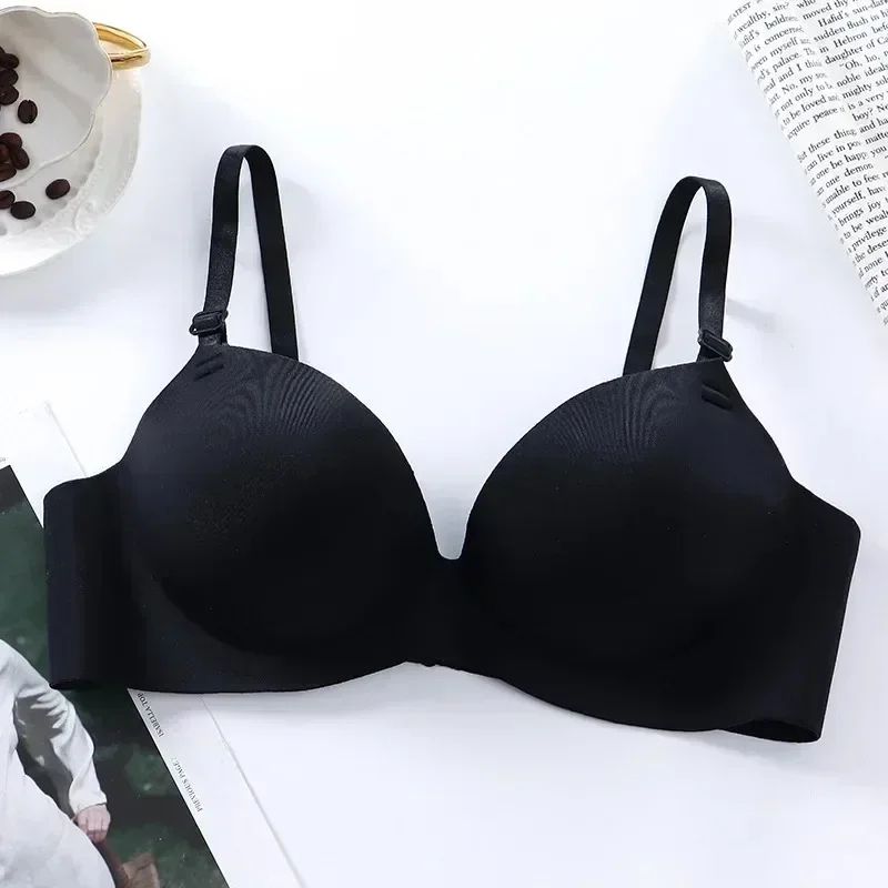 Womens Seamless Wireless Push Up Bralette – Sexy 3/4 Cup Breathable Everyday Bra