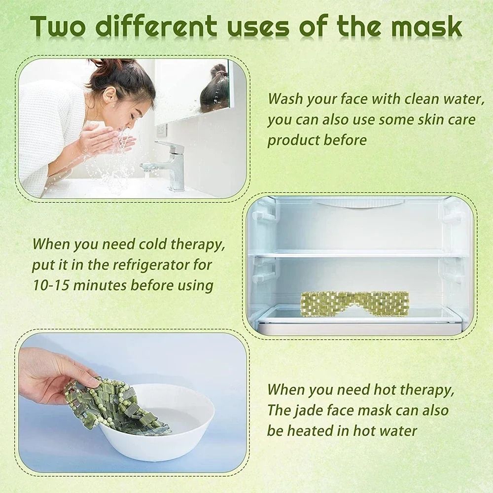 Cooling Jade Eye Mask Sleep Massager