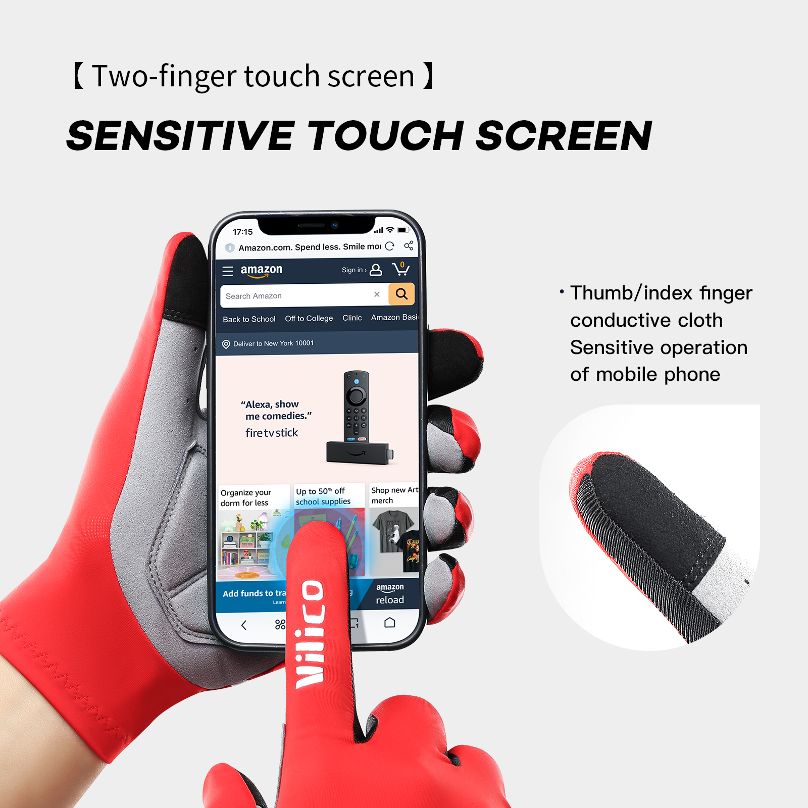 Gel Sports Cycling Gloves, Touch Screen, Full Fingers Half Fingers, MTB Road Riding Gloves for Women Men