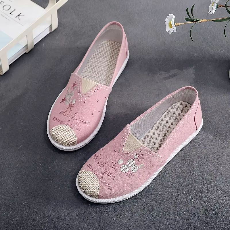 Breathable Mesh Lightweight Casual Women's Slip-On Flats Fisherman Shoes