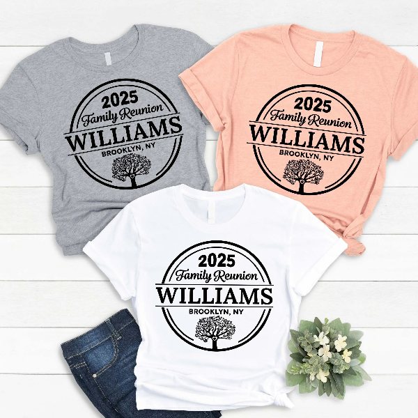 Custom Family Reunion Shirt with Name and Year, Matching Family Trip Shirts, Personalized Group Vacation Tee