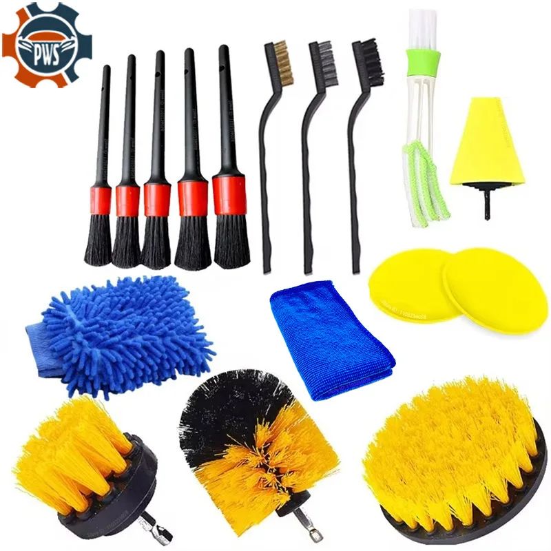 Car Detailing Drill Brush Cleaning Kit