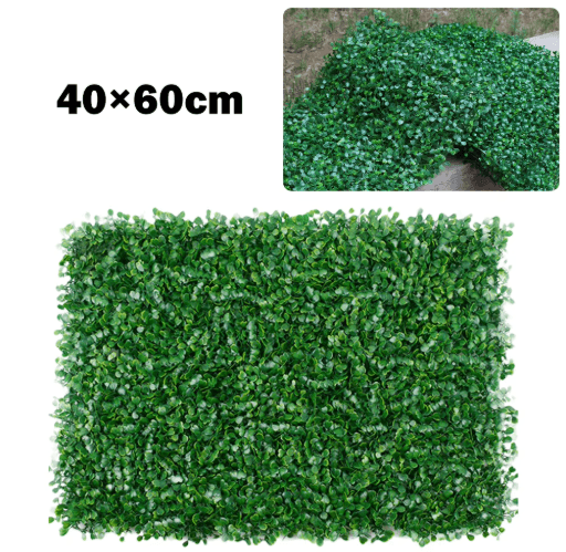 Artificial Plant Wall Panels – 40x60cm Greenery Hedge for Vertical Garden & Home Decor