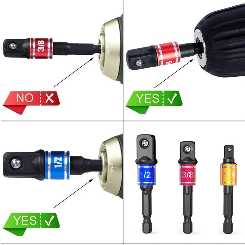 Impact Grade 105 Degree Right Angle Socket Adapter