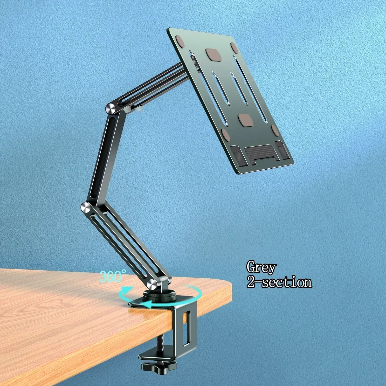 Eary Adjustable Laptop Arm Mount with 360 Rotating Desk Stand