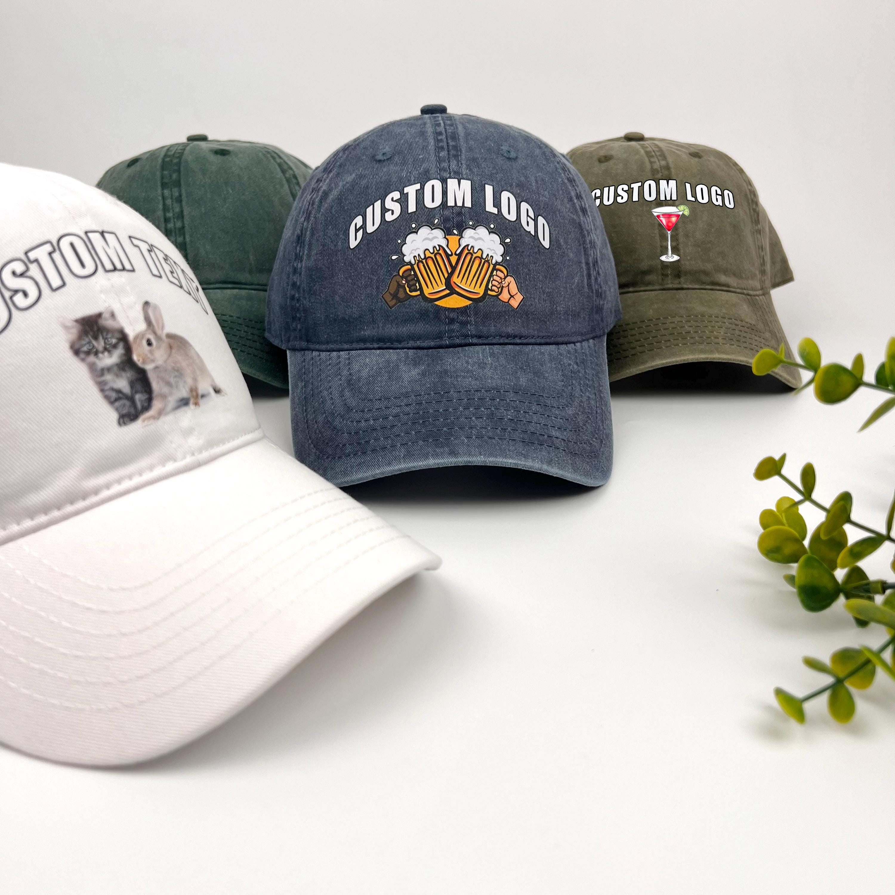 Custom Logo Embroidered Hat Personalized Baseball Cap Business Branding Adjustable Dad Hat