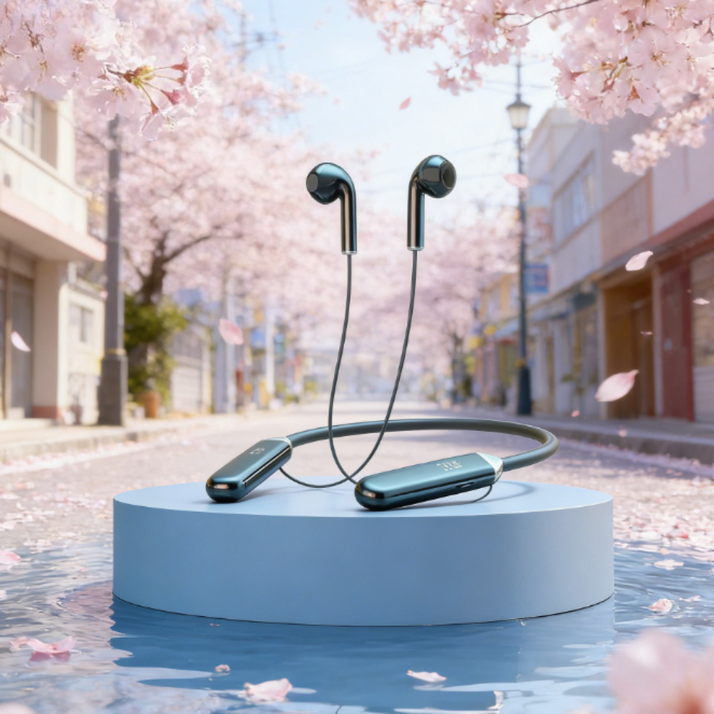 Wireless Neckband Headphones with Noise Reduction for Sports and Gaming