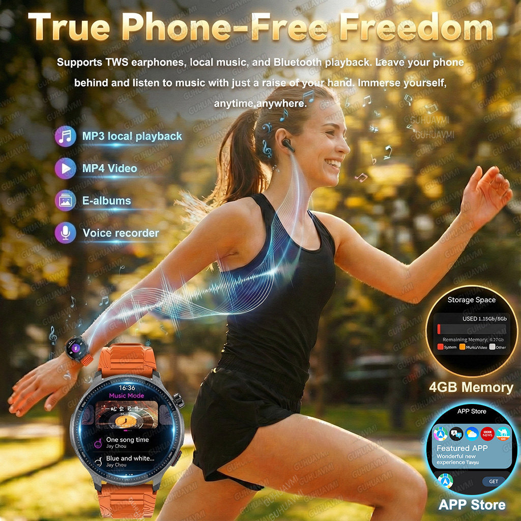 GPS Smartwatch with Offline Maps Waterproof Fitness Tracking Watch