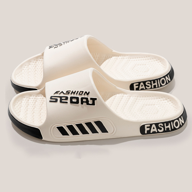 Comfortable Fashion Men's Summer Slippers, Anti-Slip EVA Soft Sole Flip Flops, Outdoor Beach Shoes, Ideal Household Foot