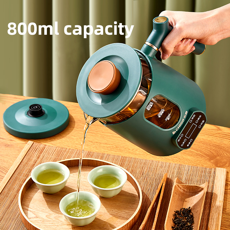 Automatic Steam Spray Teapot, Multifunction Electric Kettle with Filter, Glass Health Pot
