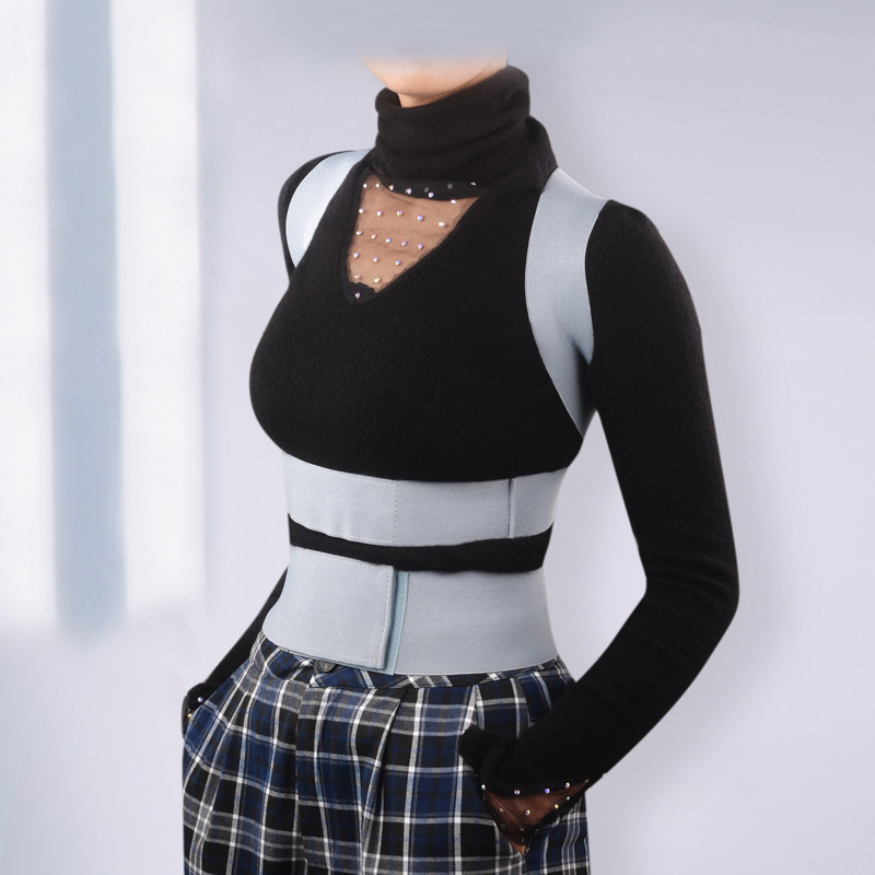 Shoulder Therapy Support Brace, Poor Posture Correction Belt, Spine & Chest Invisible for Scoliosis