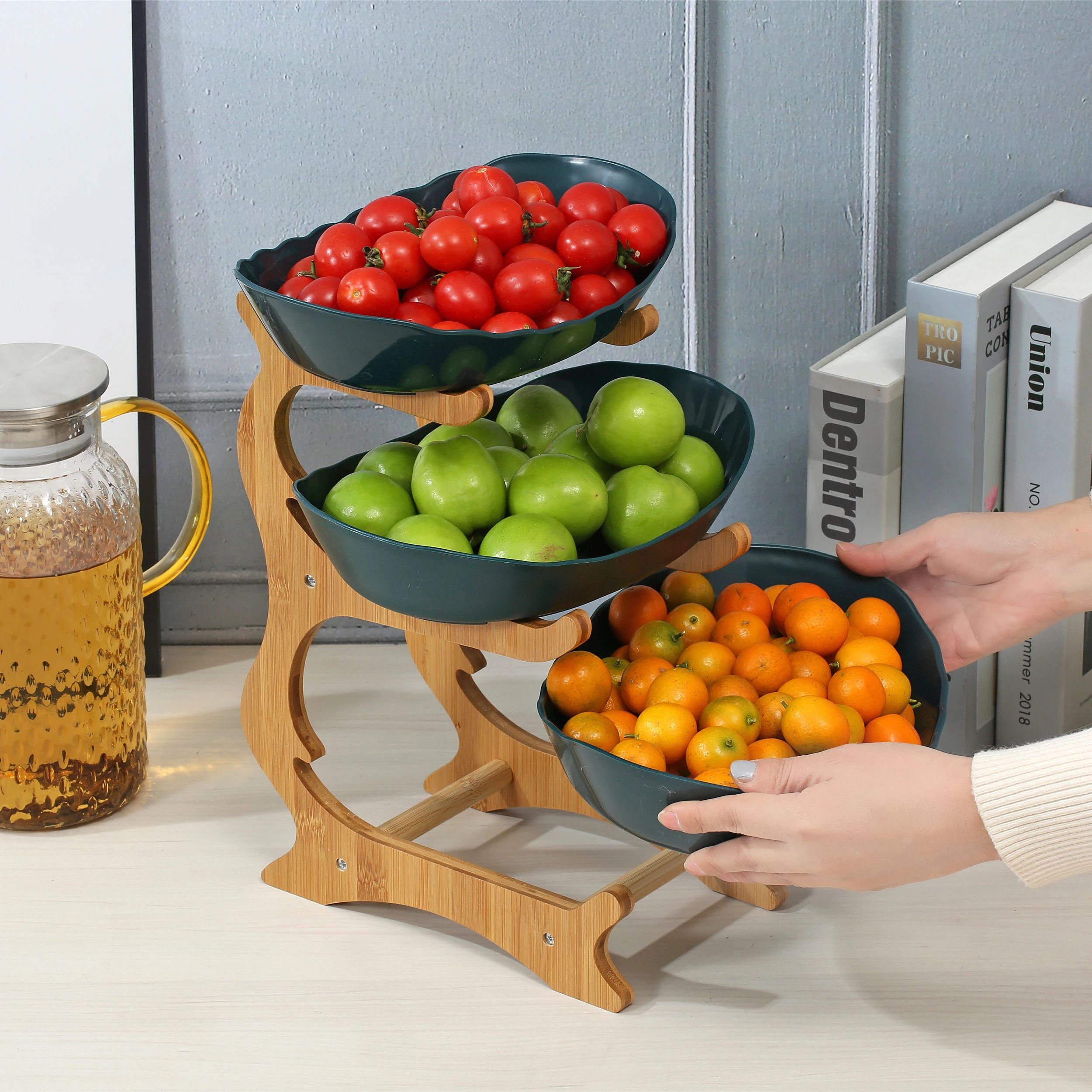 Elegant Multi-Layer Fruit Plate – Creative Modern Snack Dish & Cake Stand
