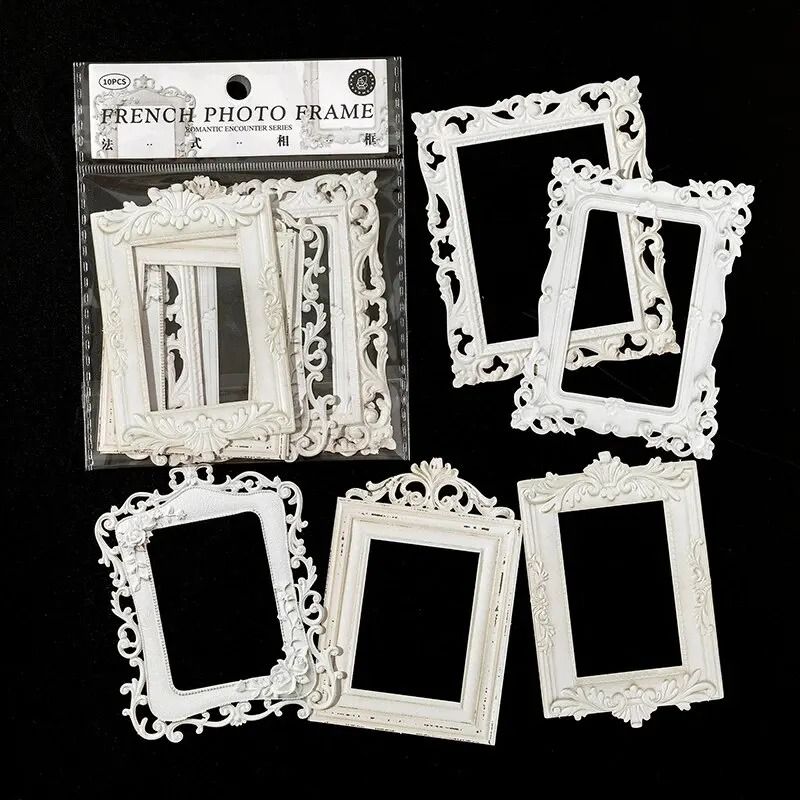 Retro Architectural Hollow Relief Cardstock | 10 Sheets DIY Creative Materials
