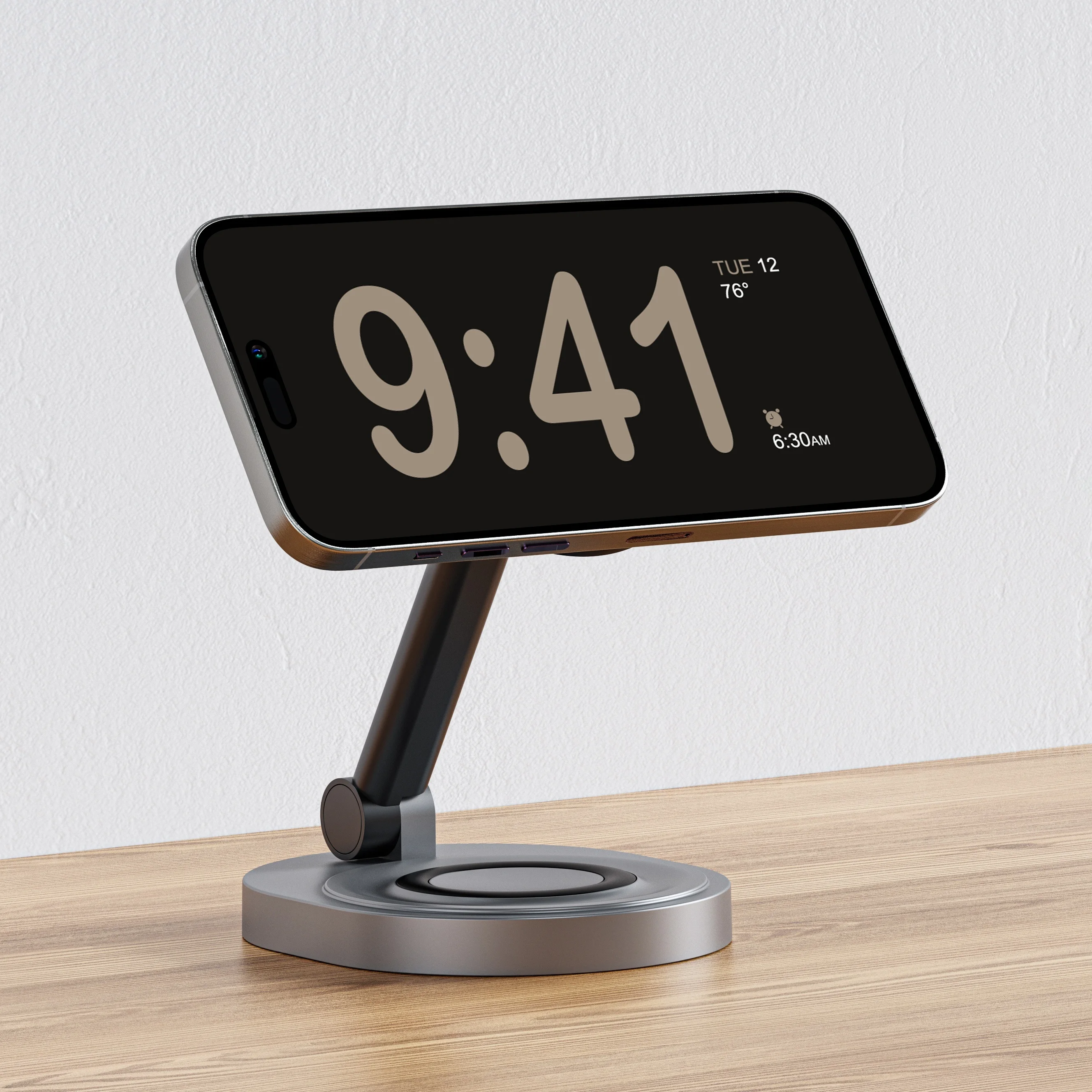Foldable magnetic wireless charger stand Watch and Earbuds