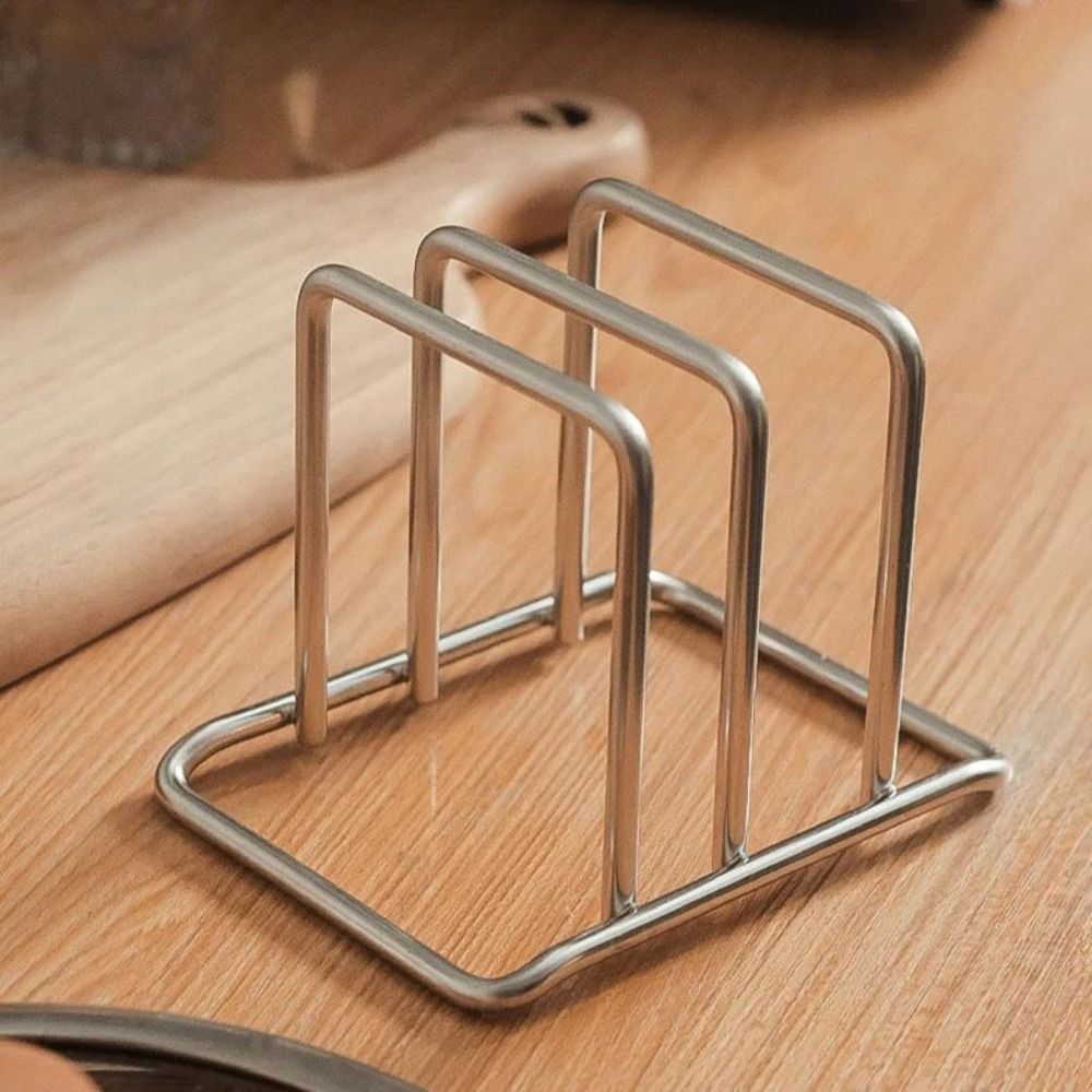 Portable Stainless Steel Cutting Board Holder – Wall-Mounted, Space-Saving Kitchen Organizer for Cutting Boards