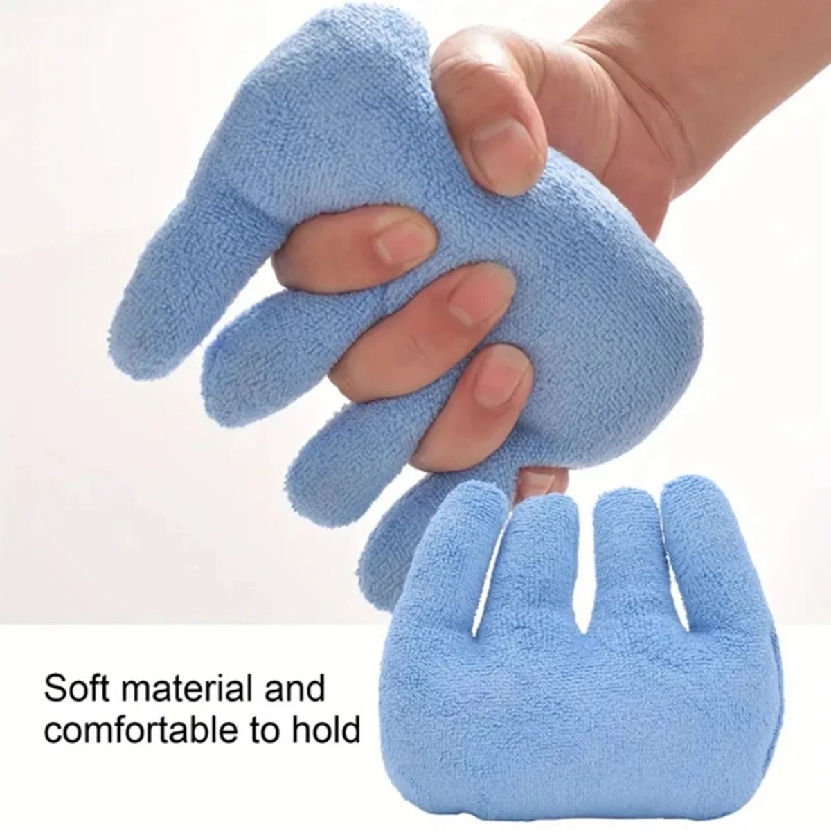 Blue Rehabilitation Hand Grip Cushion and High-Performance Finger Separator System