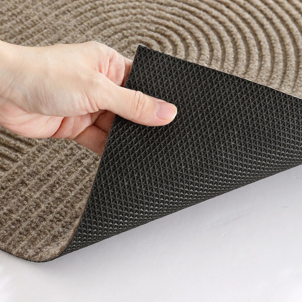 3D Groove Outdoor Doormat – Non-Slip Dirt Trap Front Door Rug