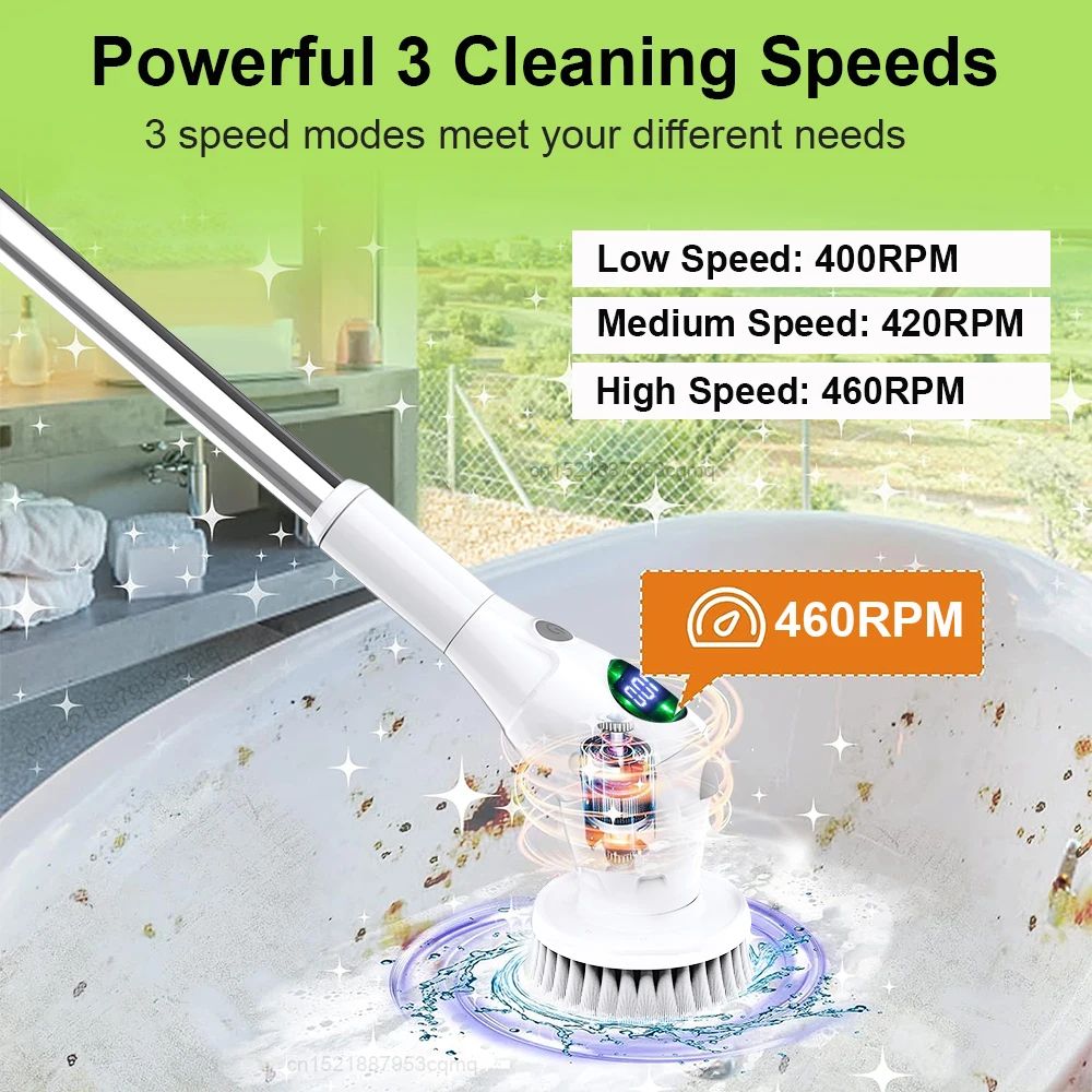 Wireless Electric Bathroom Cleaning Brush