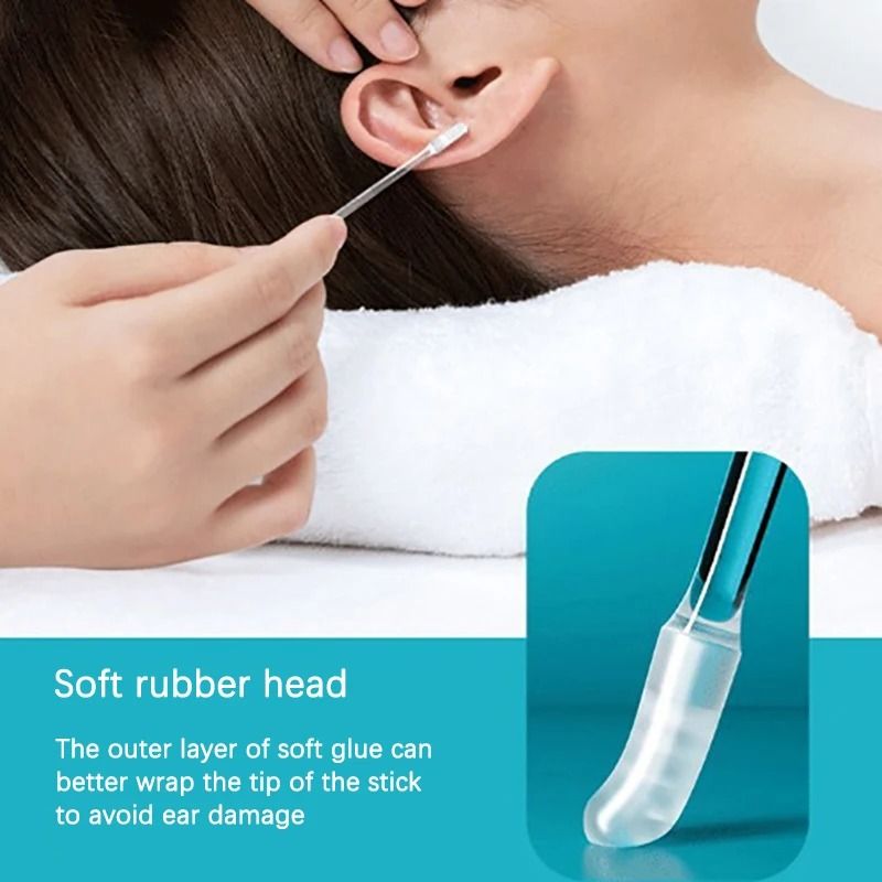 24-Piece Sticky Silicone Earwax Remover and Adhesive Earpick Precision Set
