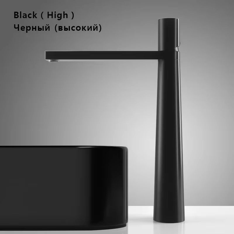 Brushed Gold Bathroom Sink Faucet – Modern Brass Basin Mixer with Single Handle