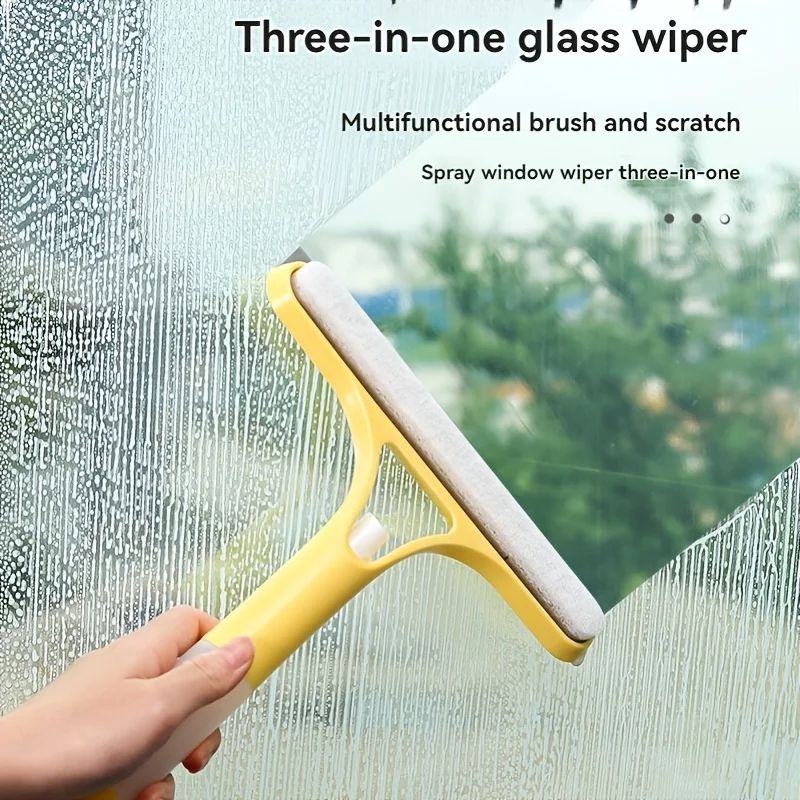 3-in-1 Glass Cleaning Squeegee – Multi-Surface Shower & Window Water Wiper
