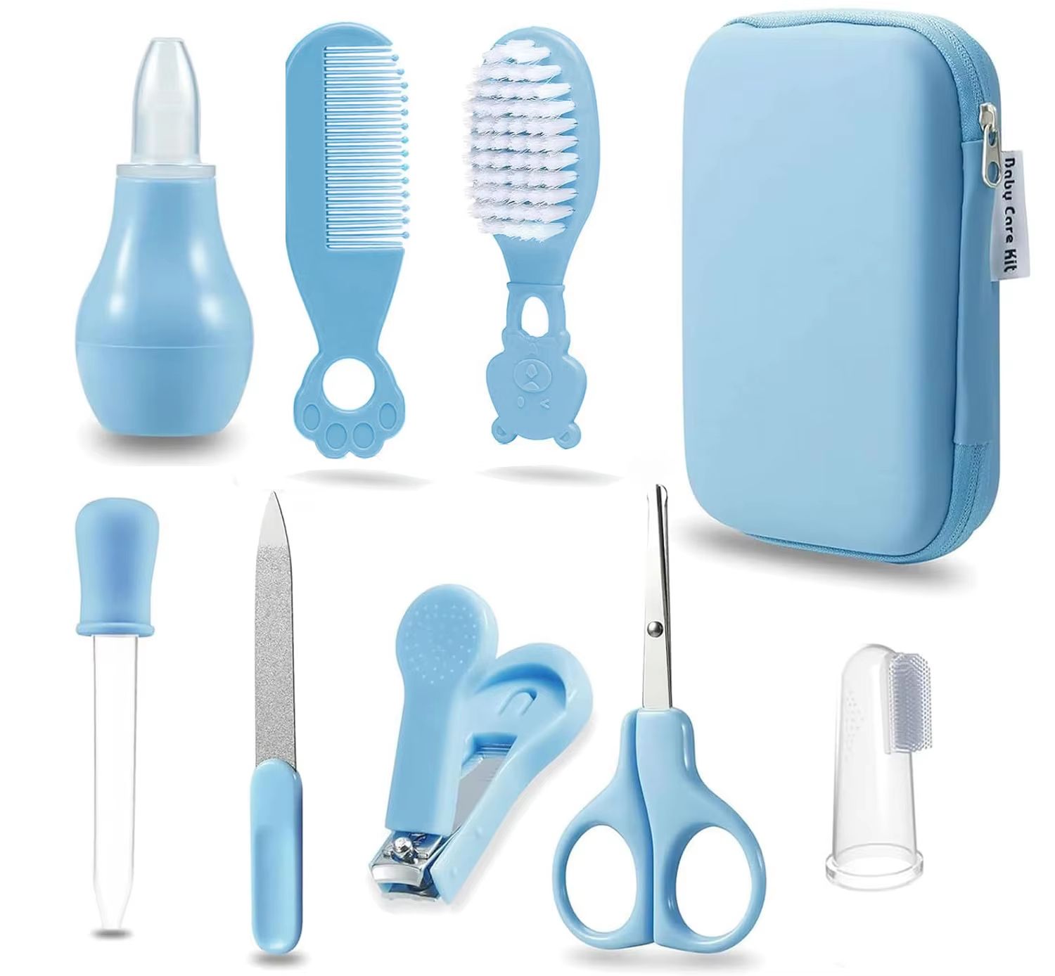 8-Piece Portable Healthcare Kit with Compact Case