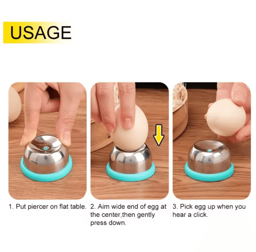 Egg Piercer and Separator Tool for Perfectly Boiled Eggs