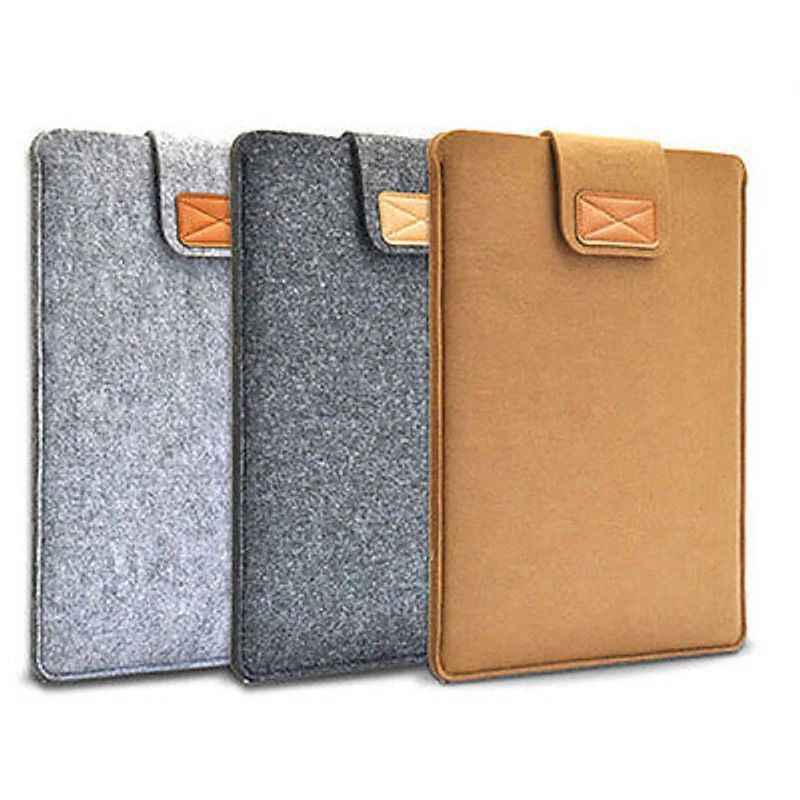 Anti Scratch felt laptop sleeve Lightweight Protective Pouch for MacBook and iPad