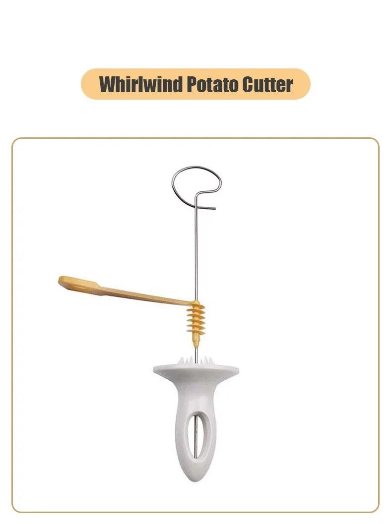 Whirlwind Potato Spiral Cutter – Potato Tower Maker & Vegetable Spiral Slicer | Creative Kitchen Gadget
