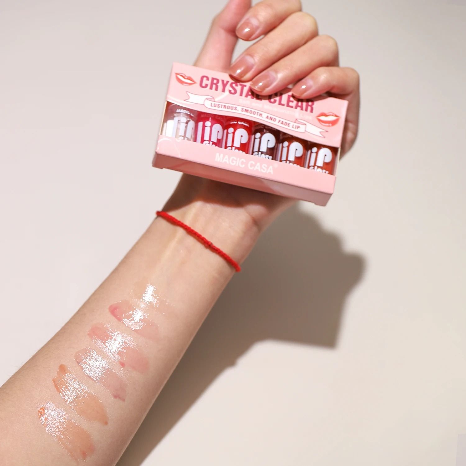 Hydrating Jelly Lip Oil 6 Piece Set Nourishing Long Lasting Lip Care