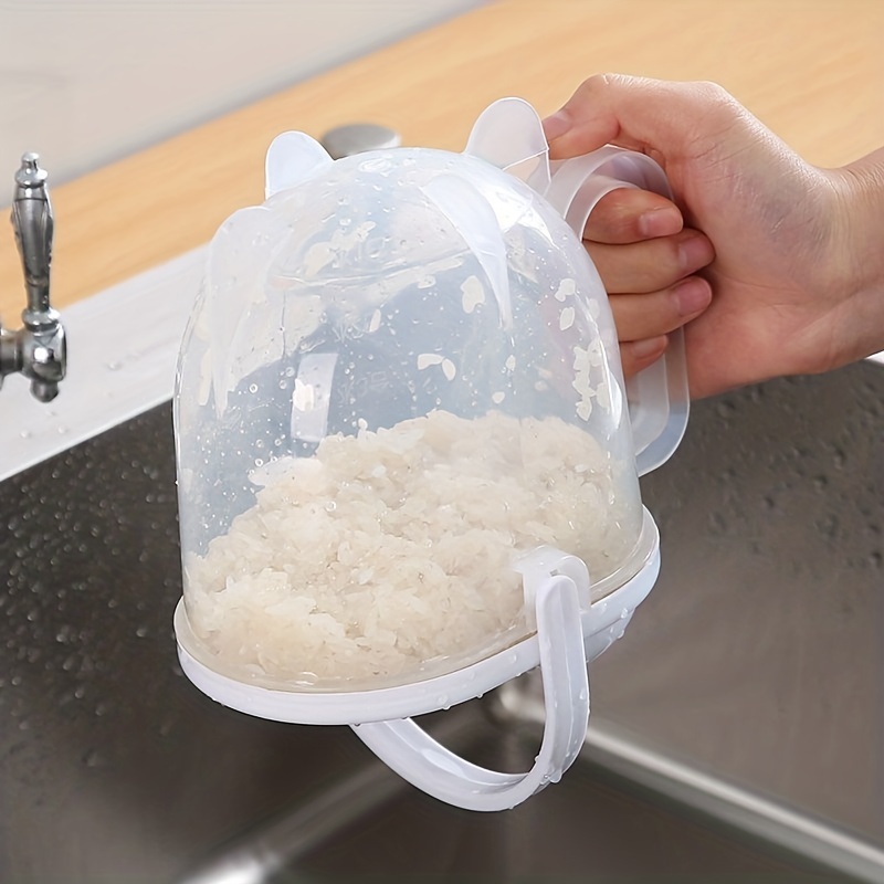 Quick Rice Washer Portable Creative Multifunctional Plastic Rice Washing Tool for Kitchen Use