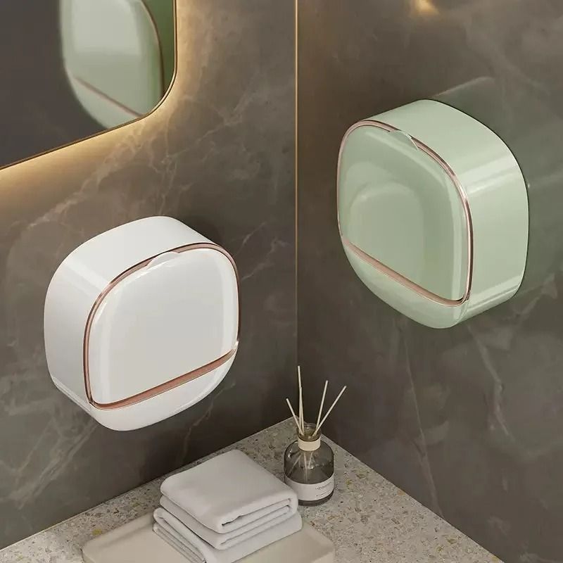 Waterproof Hanging Soap Box With Drainage for Bathroom Storage