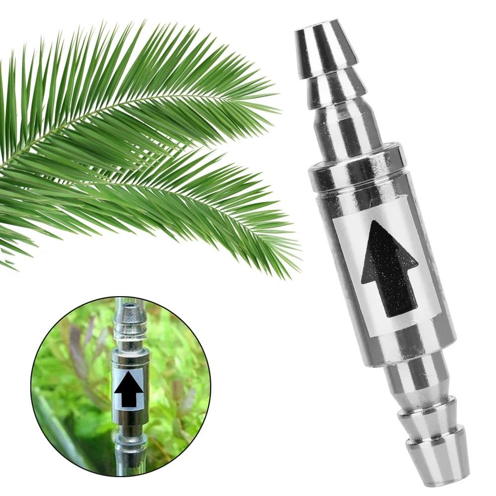 Stainless Steel CO2 Check Valve Aquarium Non Return Valve 4mm