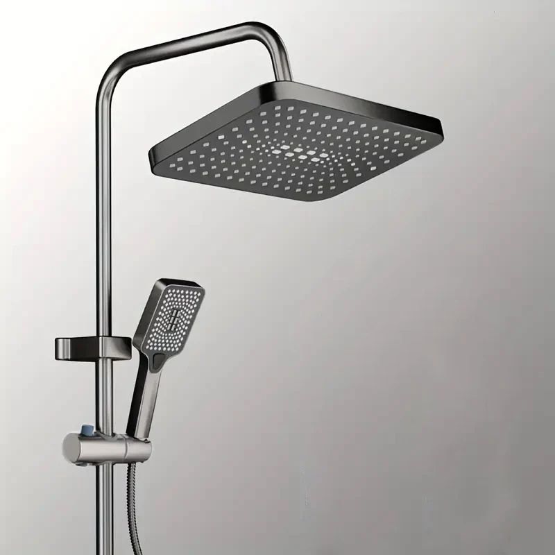 12-Inch High Pressure Rainfall Shower Head Set with Handheld – 3-Mode Water-Saving Booster Combo