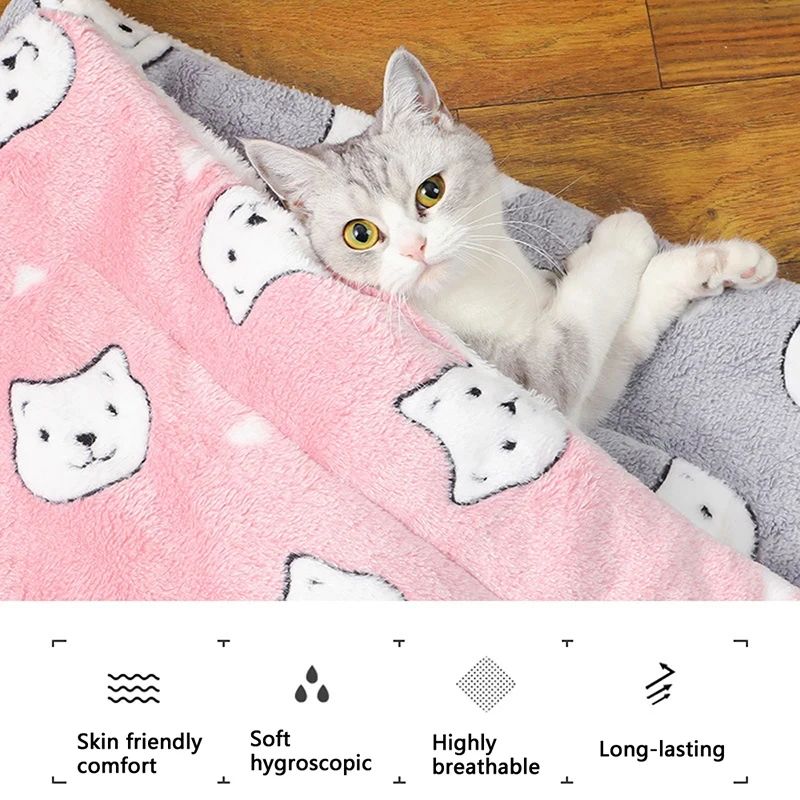 Soft Flannel Pet Sleeping Mat