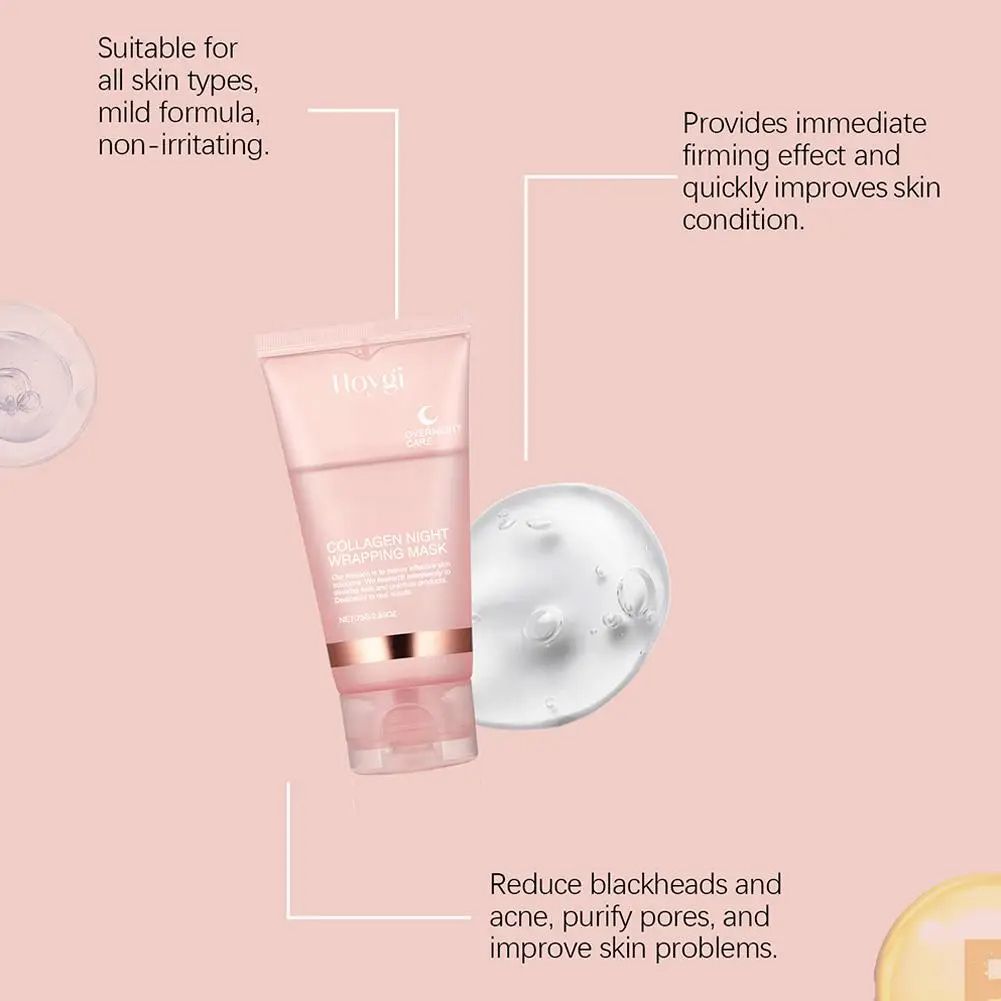 Hydrating Firming Mask, Overnight Collagen Treatment to Reduce Sagging & Dullness