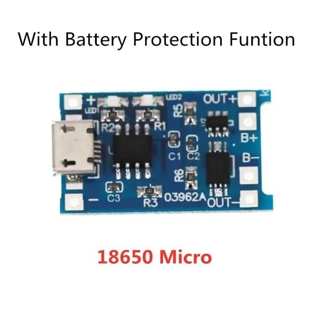 18650 Lithium Battery Charger Module 5V 1A with Protection