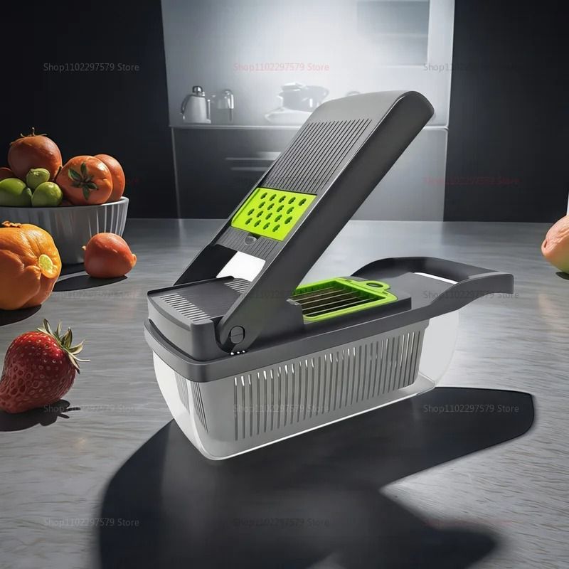 14-or-16 Piece Vegetable Slicer Food Chopper Cutter Grater Kitchen Tool Set
