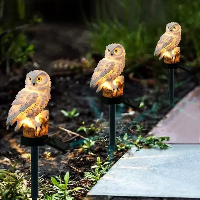 NightGuardian Solar Owl Garden Light – Waterproof Outdoor Decor with LED Glow