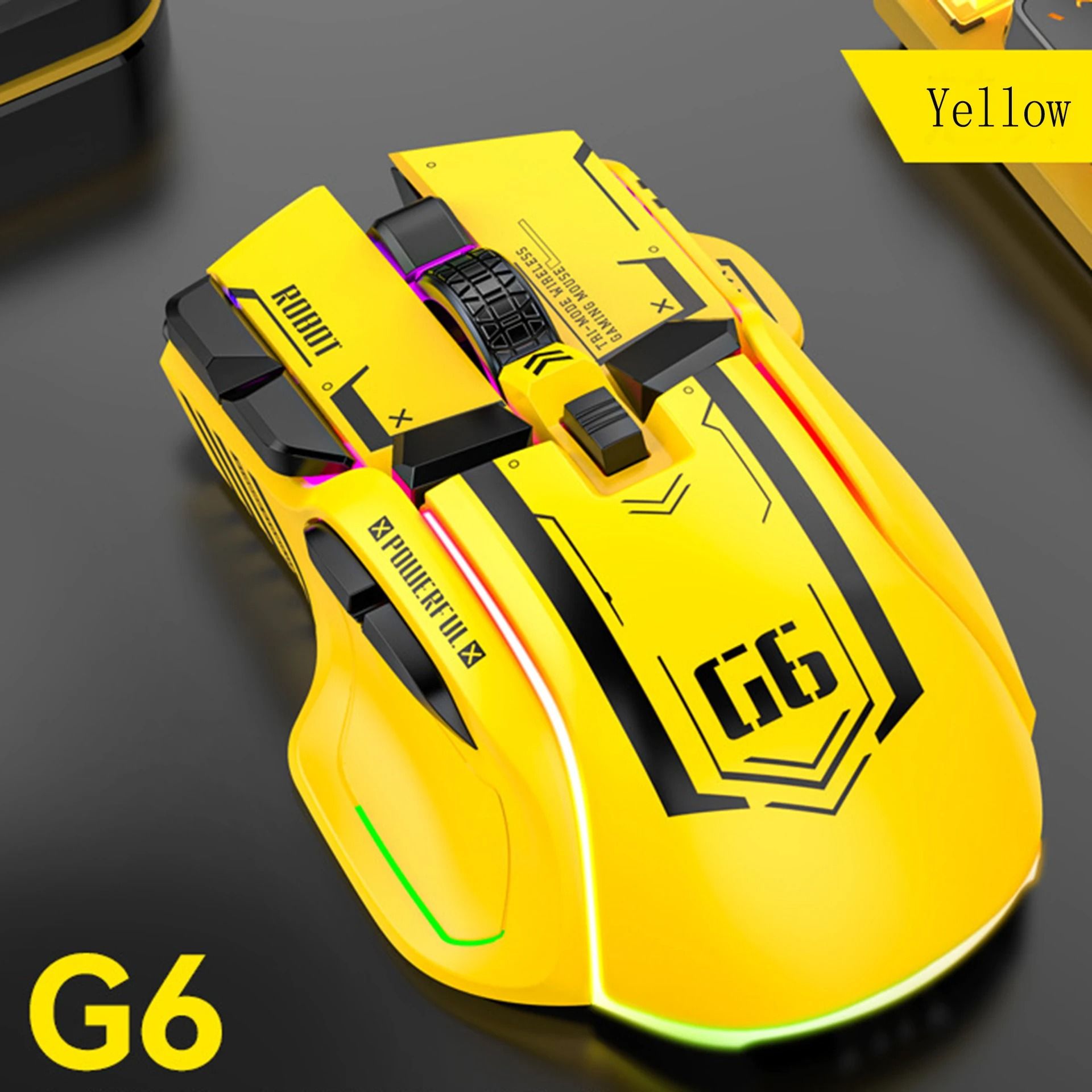 Tri-Mode Silent Wireless Gaming Mouse