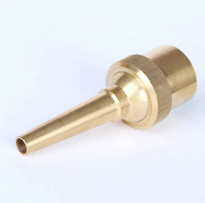 Brass Fountain Nozzle Adjustable Straight Jet for Pond and Garden Fountains