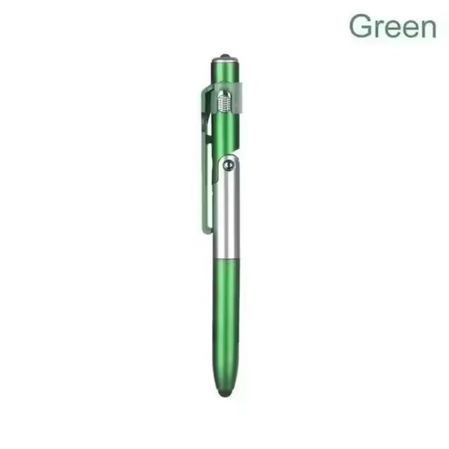 4-in-1 Multifunction Ballpoint Pen with LED Light and Foldable Phone Holder