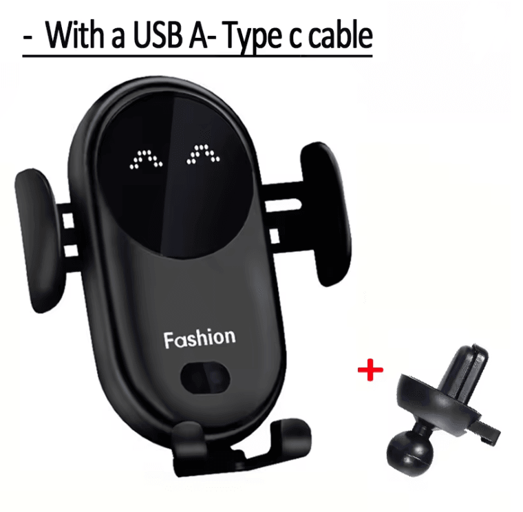 30W Fast Wireless Car Charger with Automatic Phone Mount