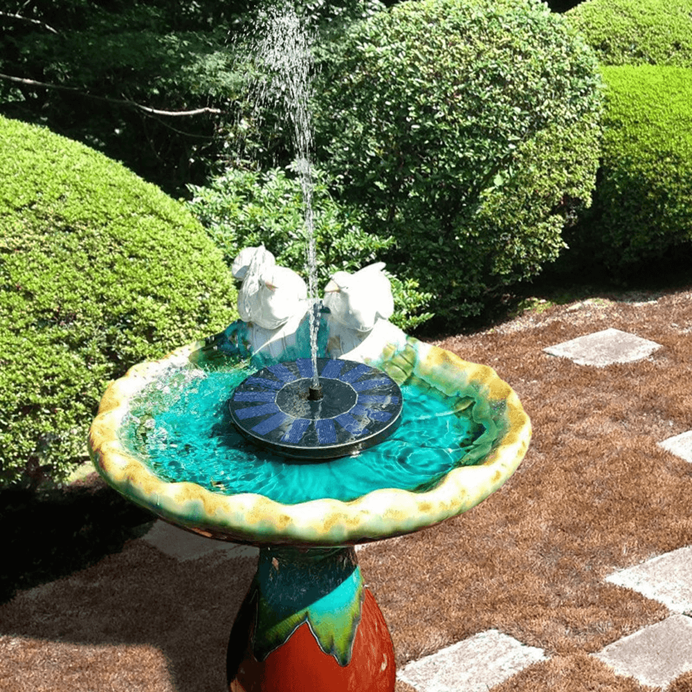 Solar Powered Water Fountain