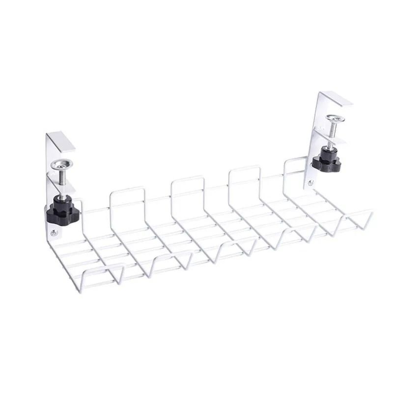 Under Desk Cable Management Tray Metal Desk Wire Organizer Rack