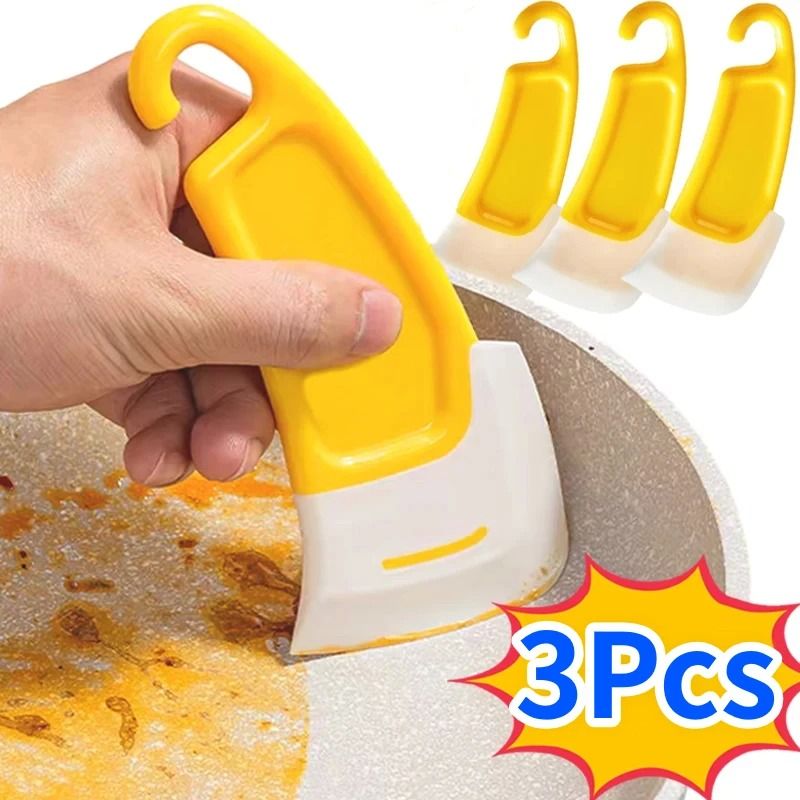 Soft Blade Kitchen Cleaning Spatula Scraper for Pots Pans and Dishes