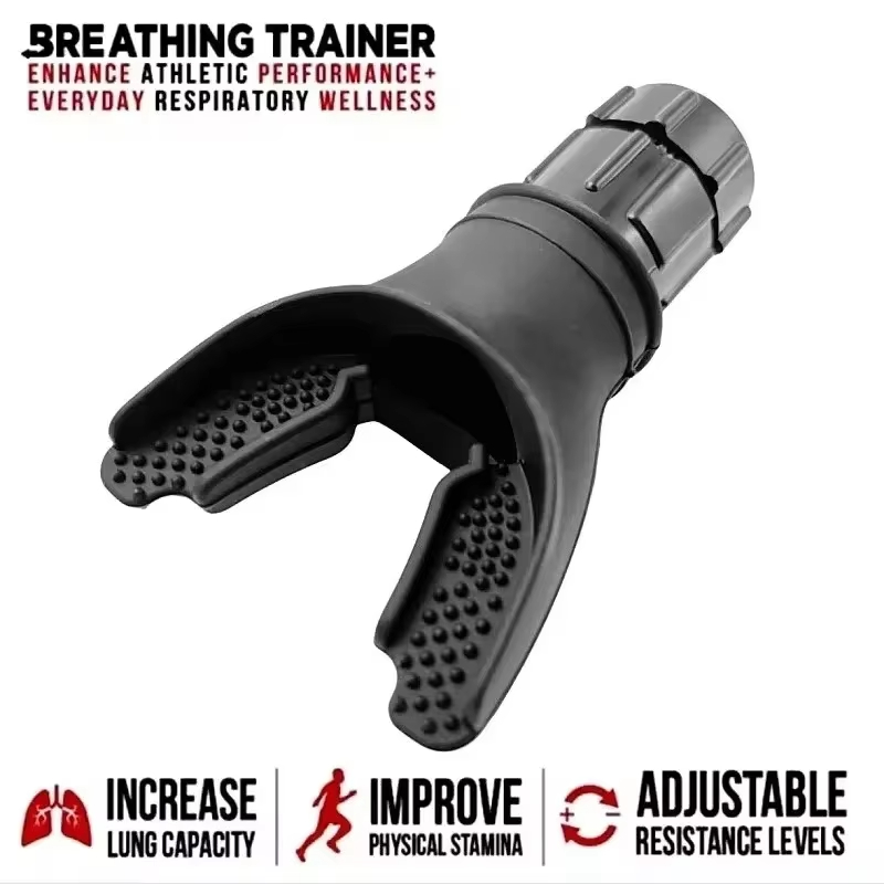 Portable Breathing Exercise Device for Lung Fitness Adjustable Resistance Endurance Workout