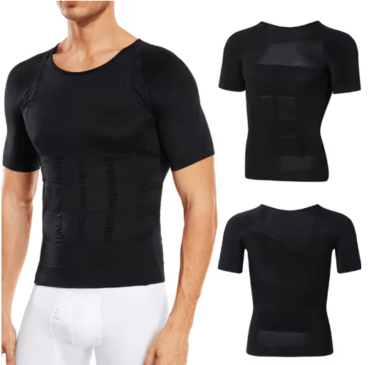 UltraFit Men Compression Slimming Shirt for Chest and Tummy Control