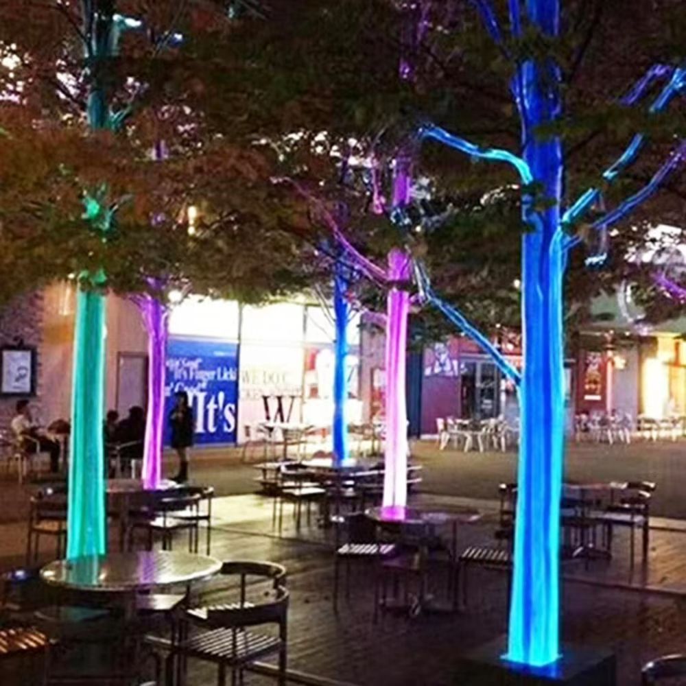 FOPLIT Twinkle RGB Fiber Optic Mesh Lights – Stunning 196.85 in or 314.96 in Kit with Remote