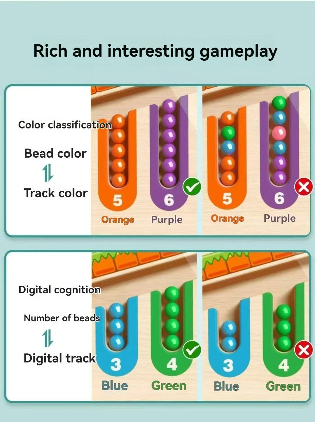 Childrens Magnetic Maze Walking Ball | Early Education Logic & Concentration Puzzle
